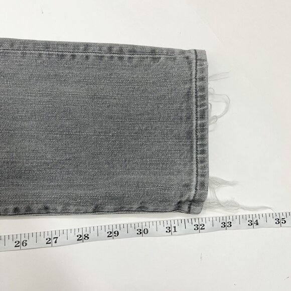 Agolde Jeans Women's 30 Grey Mid-Rise Skinny Distressed Premium Denim - Picture 11 of 16